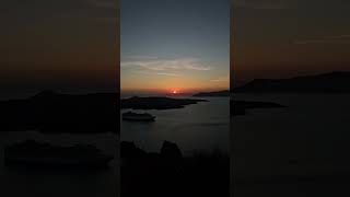 Sunset at Fira Santorini travel travellife santorinigreece santorini greekislands [upl. by Cohen]