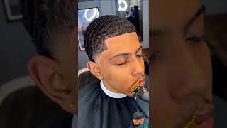 360 waves haircut after wolfing 💈🌊 [upl. by Ennaer]