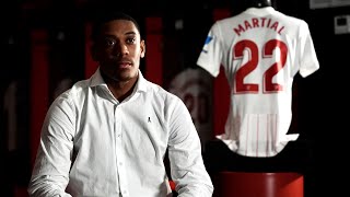 La primera entrevista de Anthony Martial como futbolista del Sevilla FC [upl. by Teria277]