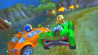 El zipo Ability Vs Roxie Roller Abilities Battle  Beach Buggy Racing  Boss Gameplay 2024 [upl. by Wynnie]