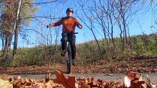 Rolling on the Kris Holm 29er Unicycle [upl. by Trainer]