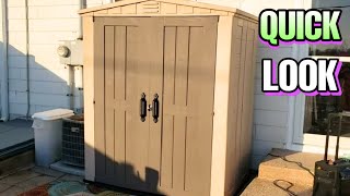 Keter Factor 6x3 Outdoor Storage Shed After Assembly  Trendroid Reviews [upl. by Ihc460]