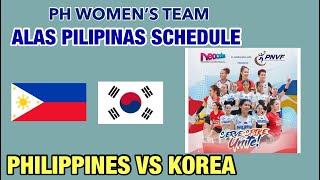 PHILIPPINES VS KOREA GAME SCHEDULE TODAY  JUNE 7 2024  ALAS PILIPINAS GAME VS POWERFUL DAEGU [upl. by Hoyt]