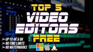 Top 5 Best FREE VIDEO EDITING Software [upl. by Jonny]