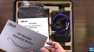 Best affordable router  Unboxing of ASUS AC1500 dual band RTAC59U [upl. by Syst408]