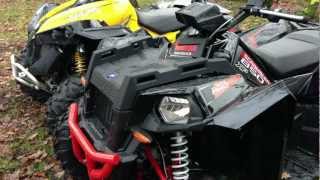 2018 Polaris Sportsman 850 Vs 2018 Polaris Scrambler 850 Pros amp Cons [upl. by Eeliak]