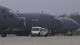 Pápa Air Base Hungary Partner Airlift [upl. by Mailand]