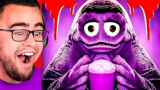 Reacting to GRIMACE Sings A Song [upl. by Hselin995]