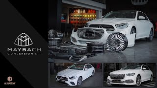 BODY KIT FOR MERCEDES BENZ E 350  Mercedes E class Upgraded to Maybach Looks  Autostarke [upl. by Hijoung263]