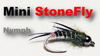 Mini Stone Fly Nymph Tying Tutorial  Dry Fly for Trout amp Grayling [upl. by Eaj663]