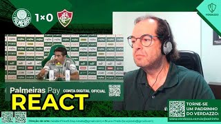 REACT  Coletiva Abel Ferreira  Palmeiras 1x0 Fluminense [upl. by Tania]