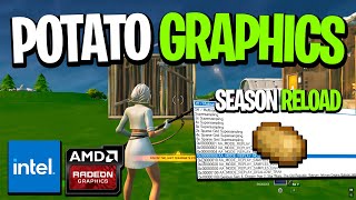 How to Get Potato Graphics in Fortnite ANY GPU Underrated Method [upl. by Eirotal]