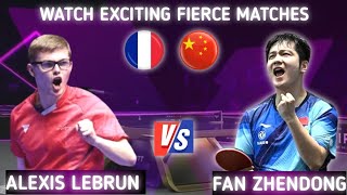 Fan Zhendong vs Alexis Lebrun WTT Champions [upl. by Nnylahs]