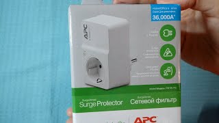 Обзор сетевого фильтра APC Essential SurgeArrest 1 розетка White из Rozetka [upl. by Coheman]