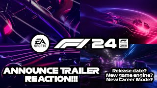 F1 24 ANNOUNCE TRAILER REACTION First look at the NEW F1 GAME [upl. by Varien783]