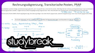 Rechnungsabgrenzung Transitorische Posten PRAP  Externes Rechnungswesen [upl. by Narret]