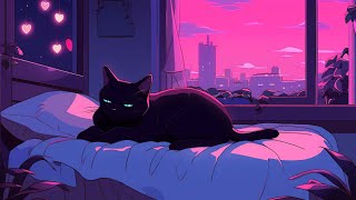 ＳＬＥＥＰＹ Rainy Nights 💤 Lofi cat mix 🐾 Sleeprelaxheal  Lofi Hip Hop  Chill Mix [upl. by Hgielyak]