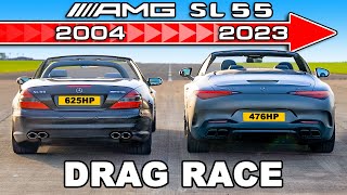 New AMG SL 55 vs old AMG SL 55 DRAG RACE [upl. by Chura]