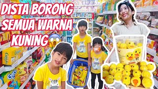 DISTA SEHARIAN BELANJA WARNA KUNING  SERU BGT viralvideos [upl. by Ahsitauq277]