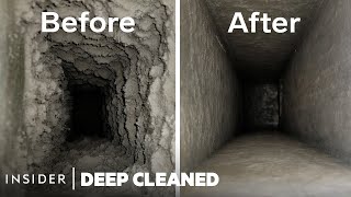 How 47 Years Of Dust Is Deep Cleaned From Air Vents  Deep Cleaned  Insider [upl. by Selma]