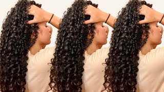 Curly Hair Routine  How to style 3B 3C hair textures for super defined curls [upl. by Nnylrebma840]