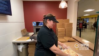 Dining Services  Sandellas Flatbread Cafe  Buffalo Chicken Pizza [upl. by Ardena347]