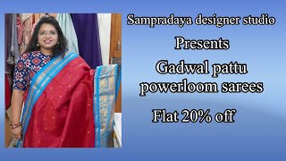 20 Discount on Gadwal pattu sarees on the occasion of holi and womens day [upl. by Esyahc]