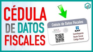 CEDULA DE DATOS FISCALES Cómo sacarla 20242025 [upl. by Dorren513]