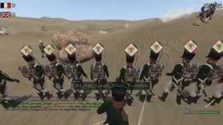 MountampBlade Napoleonic Wars Line Battle Gameplay ITA Divisione Italiana [upl. by Milt]