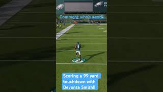 Scoring a 99 yard touchdown with Devonta Smith [upl. by Clougher]