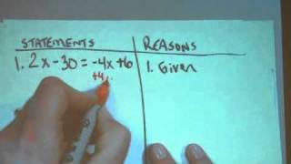 G25 Algebraic Proofs with Justificationsm4v [upl. by Scherle]