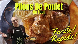 Pilons de poulet au four  Une recette de pilons de poulet facile à faire [upl. by Poyssick]