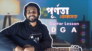 Purnota Guitar lesson  Warfaze  Six Strings with Mahim [upl. by Lanti]