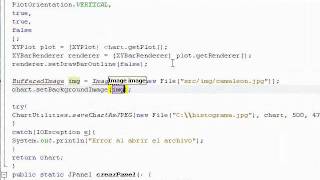 JFreeChart 5 Imagen de Fondo en un Chart [upl. by Johnathon]