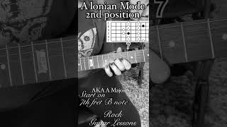 A Ionian mode 2nd position guitar lesson ionianscale majorscale [upl. by Wehrle959]