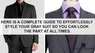 What Colour Of Shirts and Shoes To Wear With Your Gray Suit [upl. by Tnert]