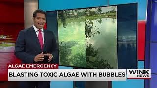 Lee Co lake infested with algae gets blasted with nano bubbles [upl. by Enrol704]