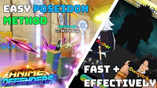 Best Poseidon Grinding Methods Anime Defenders Update 55 [upl. by Englebert922]