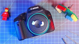 The CHEAPEST quotLENSquot DIY Pinhole lens made with LEGO Jig  8MM Film Look [upl. by Noscire411]