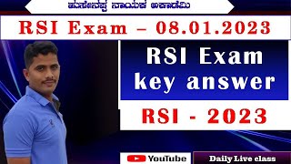 RSI SI Key Answers 2023 08012023 [upl. by Diannne]