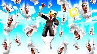 SOPRAVVIVO SOPRA UN SOLO BLOCCO DI SKIBIDI TOILET  MINECRAFT ITA [upl. by Nitas]