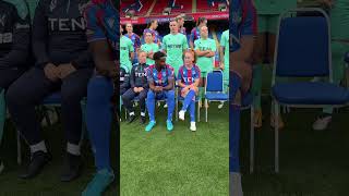 Two teams united 🤝 CPFC Team Photo Day  crystalpalace premierlegaue cpfc [upl. by Graff]