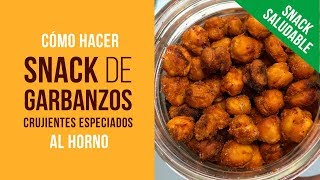 Snack Saludable de Garbanzos Especiados al Horno Ricos en Proteínas RealFood Evita Ultraprocesados [upl. by Eirok]