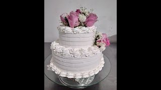 Bolo de casamento com flores naturais [upl. by Dauf]