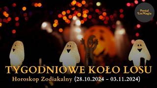 Tygodniowe Koło Losu 28102024  03112024 kartadnia horoskop [upl. by Modestia]