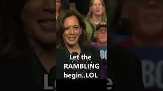 Kamala Harris Melts Down After Teleprompter Shuts Off funny trump americanpolitician aura duet [upl. by Otter983]