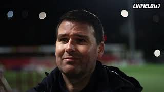 REACTION  David Healy  Larne 0  1 Linfield [upl. by Rriocard]