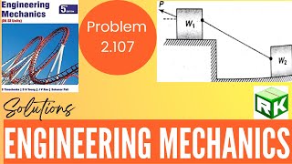 Engineering Mechanics solution Problem 2107 Timoshenko Equilibrium Equations Friction [upl. by Jeannine609]