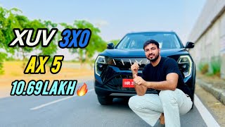 Mahindra XUV 3XO AX5 Sunroof Adrenox amp more  Mileage  Review [upl. by Brittan530]