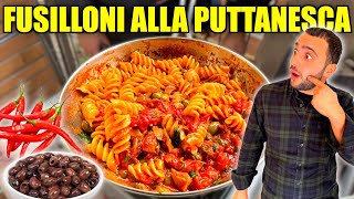 COME FARE LA PASTA ALLA PUTTANESCA DI CHEF RUBEN 🫒🌶️ [upl. by Namaan]